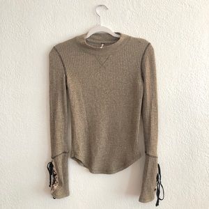 Free People Long Lace Sleeve SM